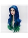 Elegant Japanese Lolita Style Blue Mixed with Green Wig