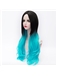 Grandient Black and Blue Wave Lolita Wig