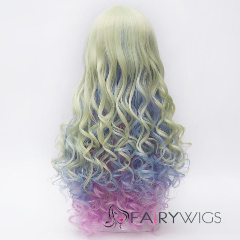 Fashion Long Layered Wave Colored Cosplay Wig