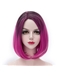 Rose Red Ombre Short Straight Lolita Wig