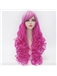 Hot Pink Long Curly Lolita Wig 28 Inches
