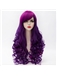 Pretty Lolita Hairstyle Long Curly Purple with Rose Red Mixed Synthetic Wig