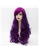 Pretty Lolita Hairstyle Long Curly Purple with Rose Red Mixed Synthetic Wig