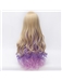 Long Wave Blonde with Light Purple Mixed Cosplay Wig