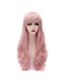 Japanese Cute Long Pink Wave Synthetic Cosplay Wigs