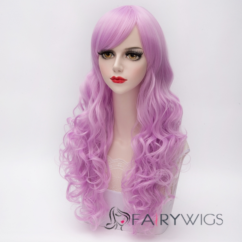 Mysterious Long Wave Lilac Lolita Wig 26 Inches