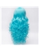 Charming Long Layered Curly Ice Blue Cosplay Wig