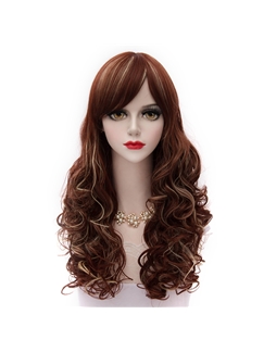 Reddish Brown Japanese Lolita Wigs 24 Inches