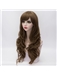 Light Flaxen Long Wave with Side Bang Synthetic Cosplay Wig