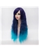 Fashion Lolita Style Ombre Blue Wigs 30 Inches