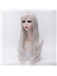 White Long Straight Layered Lolita Wig 28 Inches