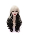 Long Curly Black Mixed with White Lolita Wig 24 Inches