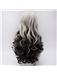 Long Curly Black Mixed with White Lolita Wig 24 Inches