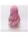 New Arrival Long Wave Light Rose Red with White Wig 30 Inches