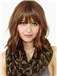 Attractive 100% Human Hair Natural Wave with Full Bangs 12 Inches