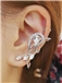 Nice Water-drop Shaped Rhinestone Decorated Women's Ear Cuff