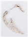 Fashionable Angel Wings Shaped Alloy Earrings