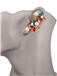 Lovely Colored Rhinestone with Pearls Ear Cuff