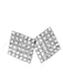 Fashion Geometrical Shaped Rhinestone Decorated Earrings