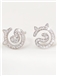 Delicate 925 Silver Cat Stud Earrings