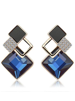 Delicate Prevent Allergy  Diamond Design Earrings