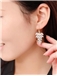 New arrival Full Rhinestone Grapes Shape Pendant Earrings