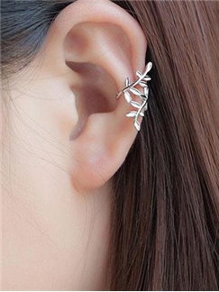 Nice Leaves Shaped Silver Ear Cuffs Price for a Pair