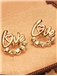Latest Love Letters with Rhinestone Earrings