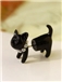 Black Cat Shaped Earring