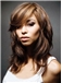 Hot Sale Natural Medium Loose Wavy Mixed Color 100% Human Hair Wig 14 Inches