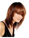 Fashion Medium Straight Layered Soft 100% Real Human Hair Cheap Wig 14 Inches 