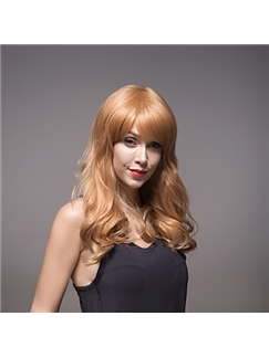 Long Wavy Women's Remy Human Hair Hand Tied -Top Emmor Wig