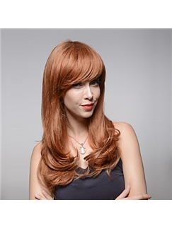 Newest Long Layered Wave Remy Human Hair Hand Tied -Top Emmor Woman's Wig