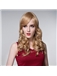 Attractive Woman's Pretty Wavy Human Virgin Remy Hand Tied-Top Capless Hair Wig