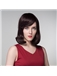 Stylish Full Bang Capless Vogue Human Virgin Remy Hand Tied-Top Short Wavy Hair Wig