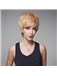 Fashionable Short Straight Remy Human Hair Hand Tied -Top Emmor Wigs for Woman
