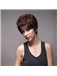 Excellent Short Wavy Woman's Virgin Remy Human Hair Hand Tied -Top Emmor Wigs